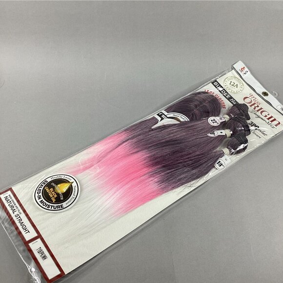 Bobbi Boss Other - Straight #T1B/Pk/Wh Black Pink 18” 22” All-in-One Synthetic Hair Extensions
